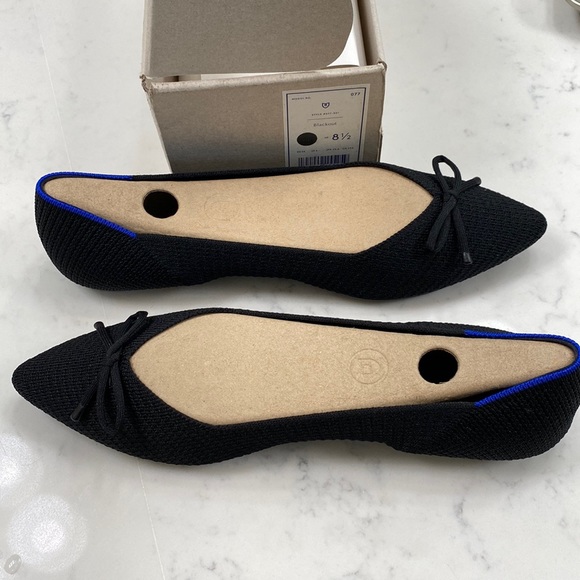 Rothy's Shoes - Rothy’s blackout bow shoe size 8.5 NIB